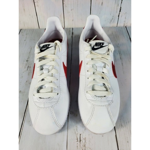 Nike Classic Cortez Forrest Gump Sneakers Women's Size 6 White Red Blue - Picture 6 of 10